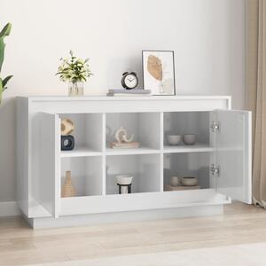 Komoda lesklá biela 102x35x60 cm spracované drevo