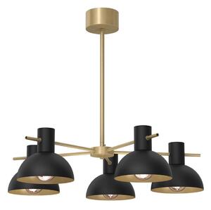 Luster na tyči ESTATE MINI 5xE27/15W/230V čierna