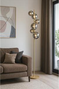Brilagi - LED Stojacia lampa MILLA 7xG9/3W/230V zlatá/dymová