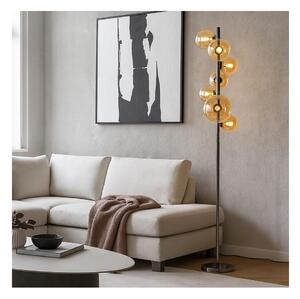 Brilagi - LED Stojacia lampa MILLA 7xG9/3W/230V čierny chróm/zlatá