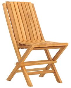 Skladacie záhradné stoličky 8 ks 47x47x89 tíkový masív