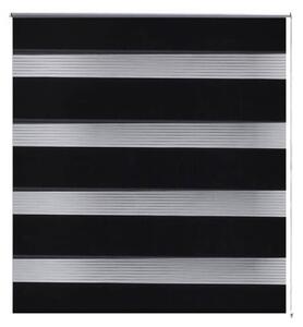 Roleta vzor zebra, 80 x 175 cm, čierna