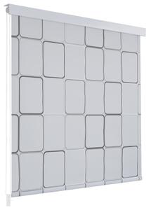 Sprchová roleta, 120x240 cm, štvorcový vzor