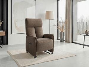 RELAXAČNÉ KRESLO, textil, hnedá Sit & More - Online Only obývacie izby, Online Only
