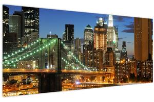 Obraz - Most s New Yorkom (120x50 cm)