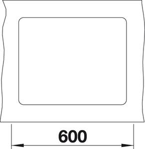 Granitový drez Blanco SUBLINE 500 F InFino biela