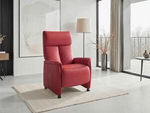 RELAXAČNÉ KRESLO, koža, červená Sit & More - Online Only obývacie izby, Online Only