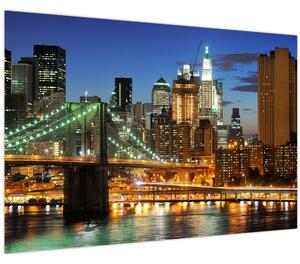 Obraz - Most s New Yorkom (90x60 cm)