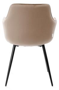 Jedálenská stolička ANDRE zamatová hnedá 847290