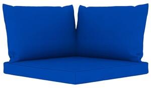 Podložky na paletovú sedačku 3 ks, modré, látka