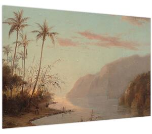 Obraz - Camille Pissarro, A creek in st. Thomas (Virgin Islands), reprodukcia (90x60 cm)