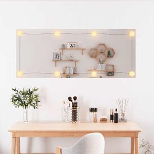 Nástenné zrkadlo s LED svetlami 40x100 cm sklo obdĺžnikové