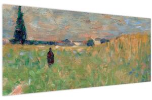 Obraz - Georges Seurat, A Summer Landscape, reprodukcia (120x50 cm)