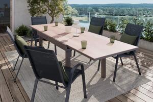 ZÁHRADNÝ STÔL, kov, plast, 135/270/75/90 cm135/270/75/90 cm Ambia Garden - Série záhradného nábytku, Online Only