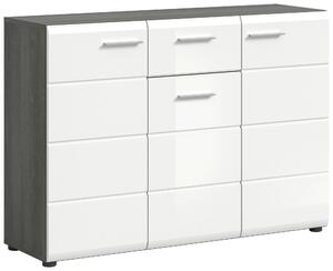 KOMODA, biela s vysokým leskom, 120/85/37 cm MID.YOU - Predsieňové programy, Online Only
