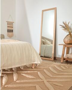 Béžový koberec z vlny Kave Home Dethra, 140 x 200 cm