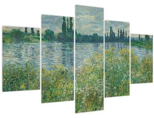 Obraz - Claude Monet, Banks of the Seine, reprodukcia (150x105 cm)