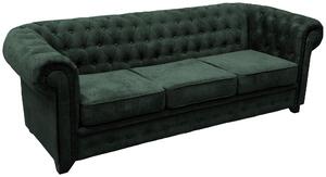SEDAČKA CHESTERFIELD, drevo, textil, kompozitné drevo, tmavozelená Livetastic - Sedačky, Online Only