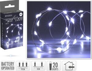 Mondex Svetelná LED reťaz CAP 95 cm studená biela