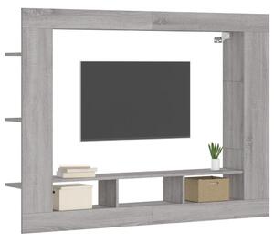 TV skrinka sivá sonoma 152x22x113 cm kompozitné drevo