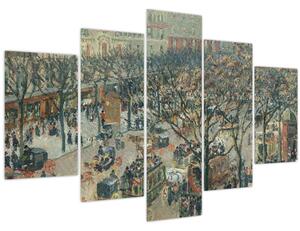 Obraz - Camille Pissarro, Boulevard des Italiens, Morning, Sunlight, reprodukcia (150x105 cm)