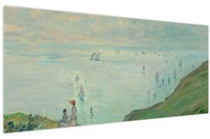 Obraz - Henri Fantin-Latour, Cliffs at Pourville, reprodukcia (120x50 cm)