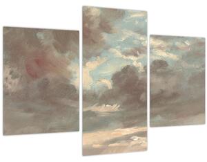 Obraz - John Constable, Cloud Study Stormy Sunset, reprodukcia (90x60 cm)
