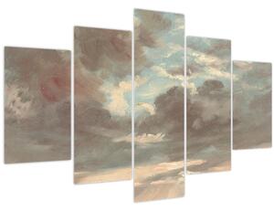 Obraz - John Constable, Cloud Study Stormy Sunset, reprodukcia (150x105 cm)