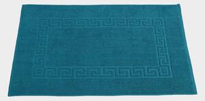 Blancheporte Kúpeľňová predložka, grécky vzor pávia modrá 60x100cm