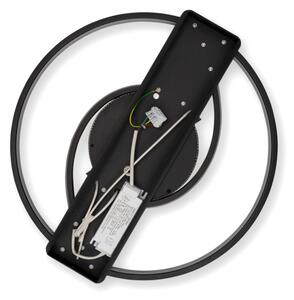 Brilagi - LED stmievateľné stropné svietidlo TWIRL LED/38W/230V čierna + diaľkový ovládač