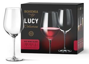 BOHEMIA PRESTIGE LUCY POHÁR NA ČERVENÉ VÍNO 600ML SADA 6KS