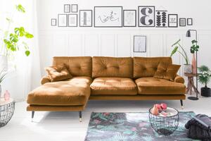 ROHOVÁ SEDAČKA, textil, horčicovožltá MID.YOU - Online Only obývacie izby, Online Only
