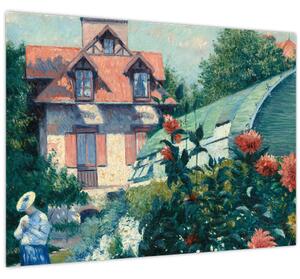 Obraz - Gustave Caillebotte, Dahlias, Garden at Petit Gennevilliers, reprodukcia (70x50 cm)