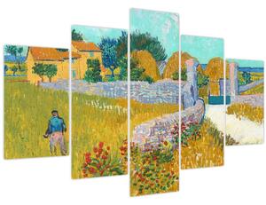 Obraz - Vincent van Gogh, Farmhouse in Provence, reprodukcia (150x105 cm)