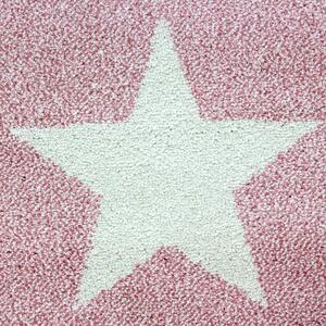 Ayyildiz koberce AKCIA: 160x160 (průměr) kruh cm Kusový koberec Kids 620 pink kruh - 160x160 (priemer) kruh cm