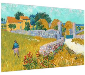 Obraz - Vincent van Gogh, Farmhouse in Provence, reprodukcia (90x60 cm)