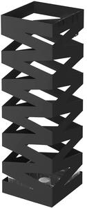 Kovový stojan na dáždniky Loft Black, 49x15,5 cm