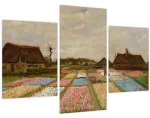 Obraz - Vincent van Gogh, Flower Beds in Holland, reprodukcia (90x60 cm)