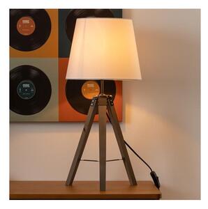 Atmosphera - Stolná lampa RUNO 1xE27/25W/230V drevo/biela