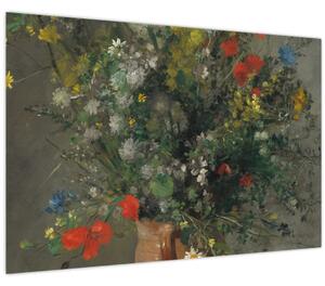 Obraz - Auguste Renoir, Flowers in a Vase, reprodukcia (90x60 cm)