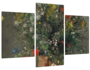 Obraz - Auguste Renoir, Flowers in a Vase, reprodukcia (90x60 cm)