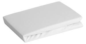 JERSEY PRESTIERADLO 90X200 CM, VÝŠKA 25 CM BIELE