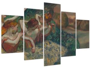 Obraz - Edgar Degas, Four Dancers, reprodukcia (150x105 cm)