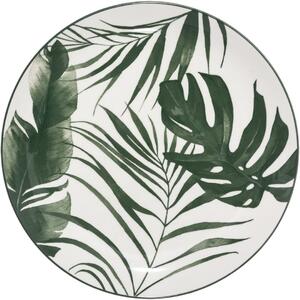 Porcelánový dezertný tanier Leafs, (fi) 19 cm, listy, sada 6ks