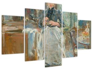 Obraz - Berthe Morisoti, In the Dining Room, reprodukcia (150x105 cm)
