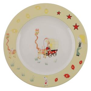 5-dielna detská porcelánová jedálenská súprava Kütahya Porselen Giraffe