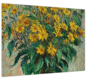Obraz - Claude Monet, Jerusalem Artichoke Flowers, reprodukcia (70x50 cm)