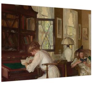 Obraz - Edmund Tarbell, Josephine and Mercie, reprodukcia (70x50 cm)