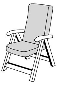 Doppler BRILLANT 7846 vysoký - poduška na stoličku a kreslo s podhlavníkom