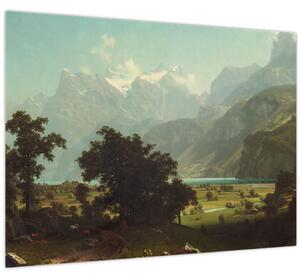 Obraz - Albert Bierstadt, Lake Lucerne, reprodukcia (70x50 cm)